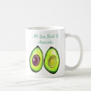 Avocado Humor text Vegan Friendly Health Fruit Kaffemugg