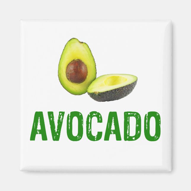 Avocado, I kärlek avocado Magnet (Framsidan)