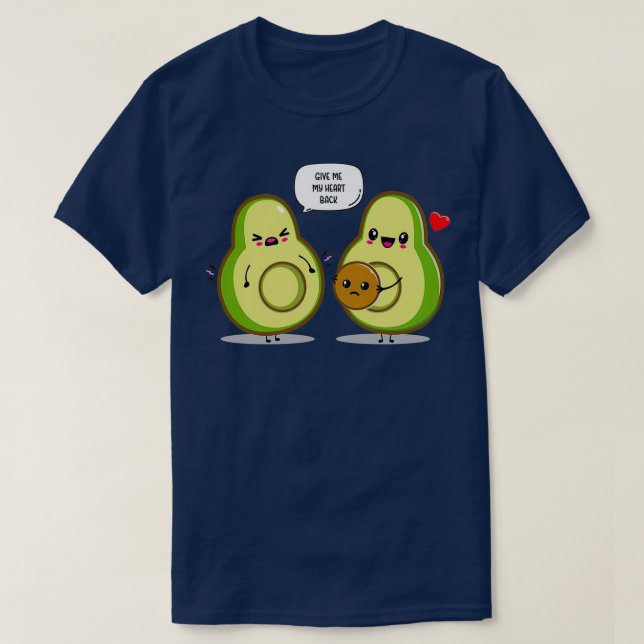 Avocado i kärlek t shirt (Design framsida)