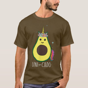 Avocado i kombination med Unicorn Cute Party UniCa T Shirt