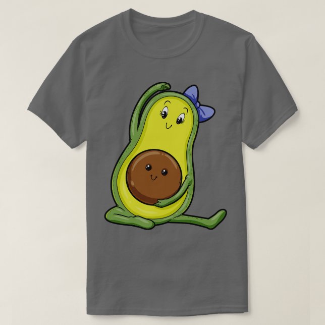 Avocado i Yoga med Baby T Shirt (Design framsida)
