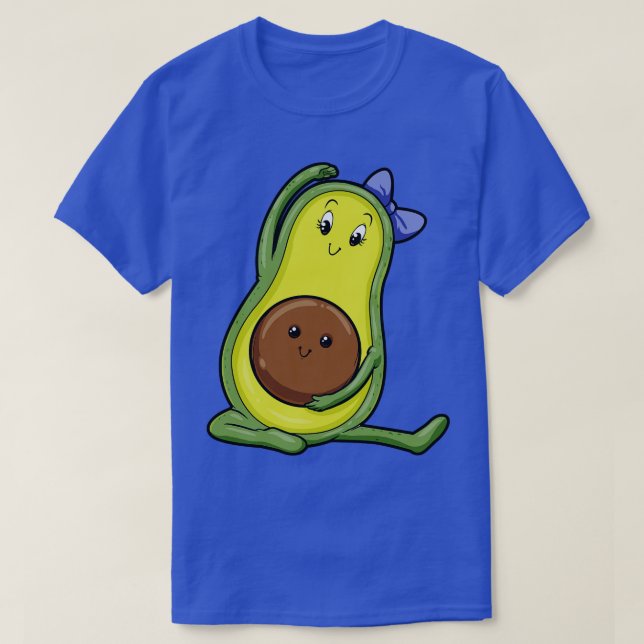 Avocado i Yoga med Baby T Shirt (Design framsida)