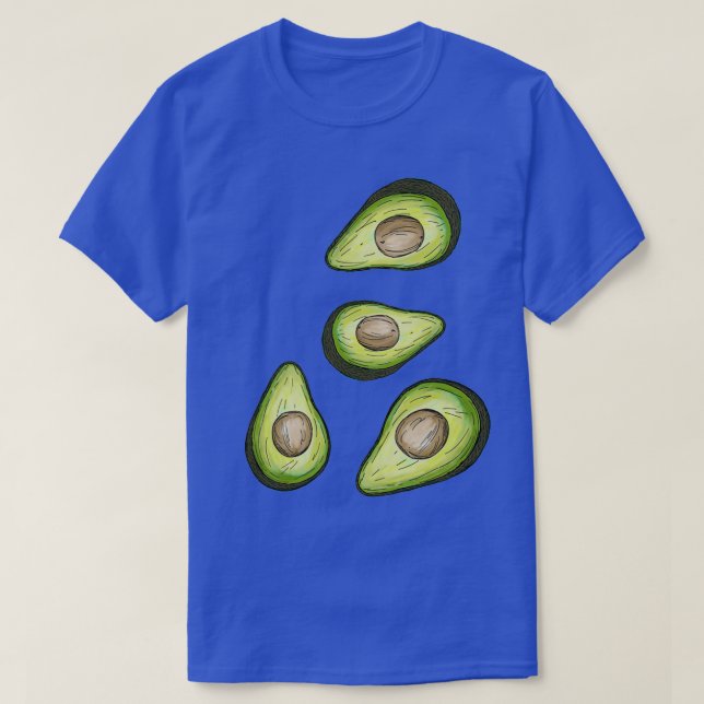 Avocado-illustration för frukten älskare t shirt (Design framsida)