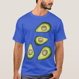 Avocado-illustration för frukten älskare t shirt
