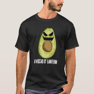 Avocado Jack o lantern Lazy Halloween Costume Fru T Shirt