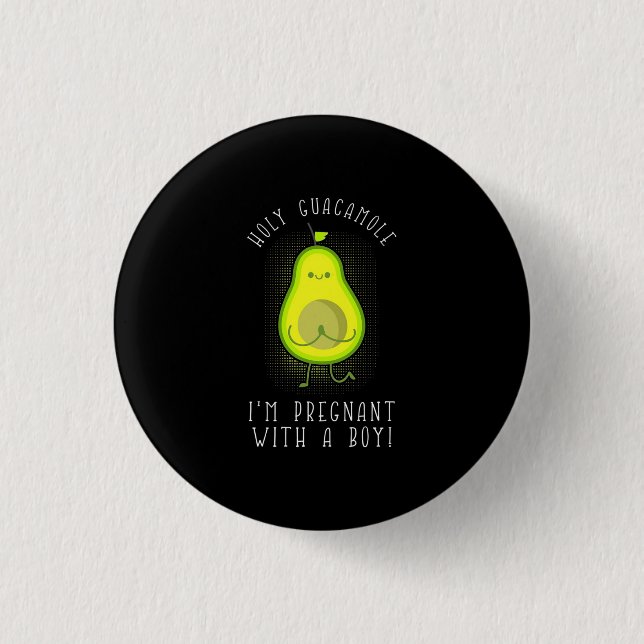 Avocado jag är gravid med en pojke knapp (Framsida)