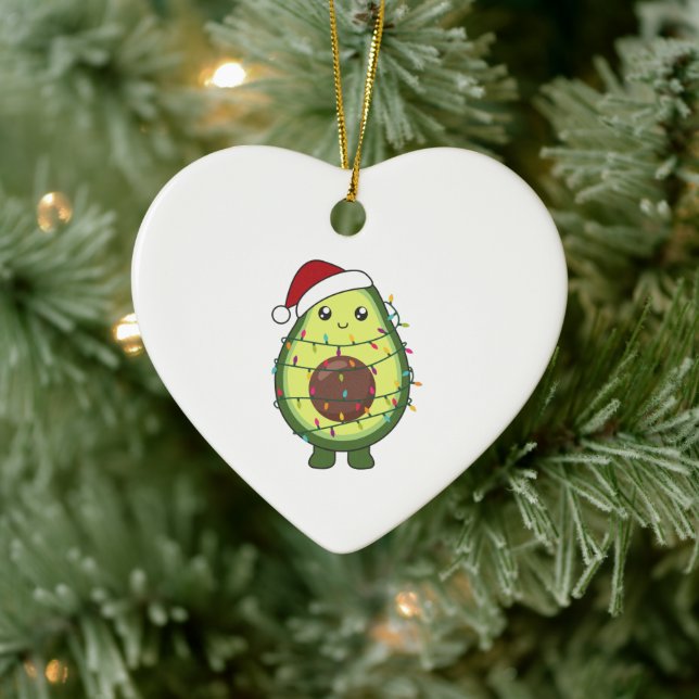Avocado jul Ljus Funny Avocados Julgransprydnad Keramik (Träd)