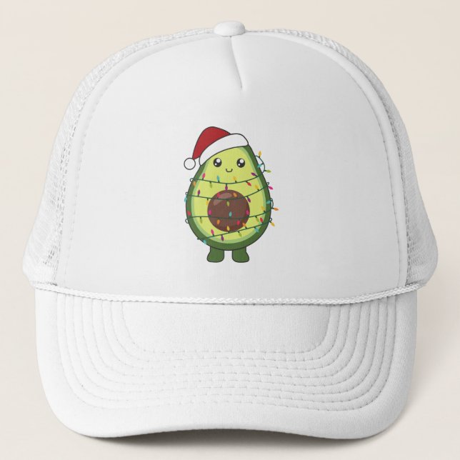 Avocado jul Ljus Funny Avocados Keps (Framsida)