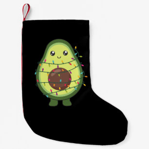 Avocado jul Ljus Funny Avocados Vuxen Clot Liten Julstrumpa
