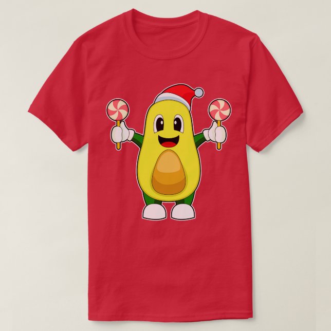 Avocado jul Lollipop T Shirt (Design framsida)