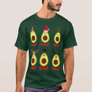 Avocado jul Theme avo god jul avo xm T Shirt