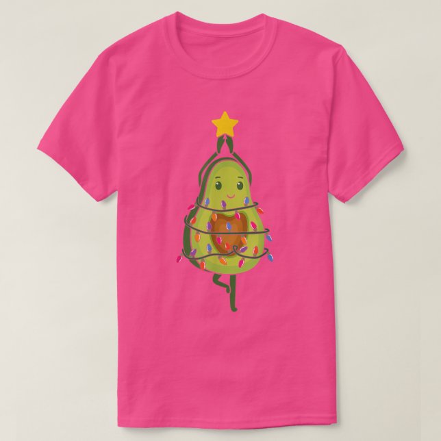 Avocado Julgran Ljus Julafton Vegetarian Cost T Shirt (Design framsida)