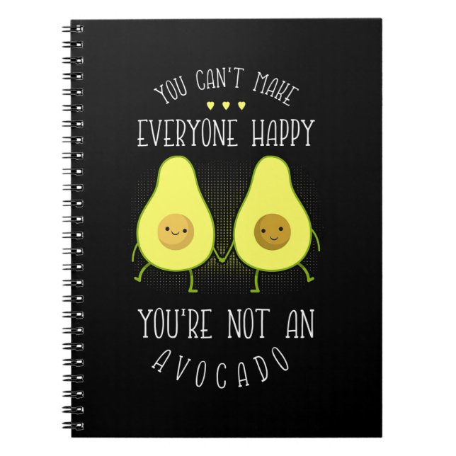 Avocado kan göra alla Lycklig Anteckningsbok (Framsidan)