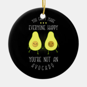 Avocado kan göra alla Lycklig Julgransprydnad Keramik