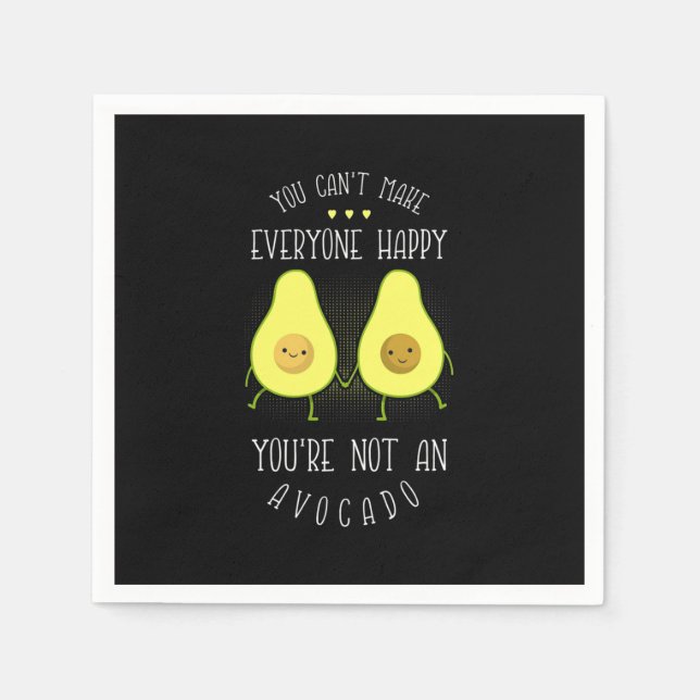 Avocado kan göra alla Lycklig Pappersservett (Framsidan)