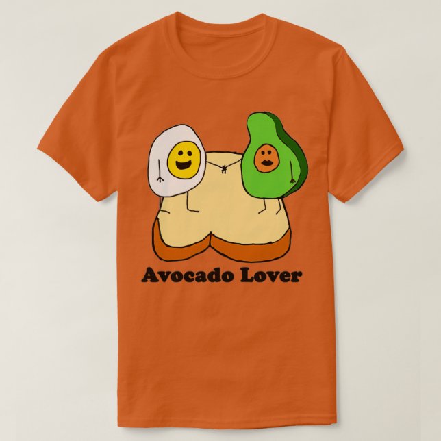 Avocado Kärlek 19 T Shirt (Design framsida)