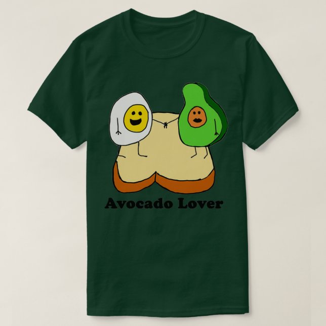 Avocado Kärlek 22 T Shirt (Design framsida)