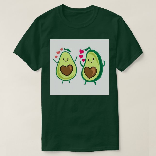 Avocado Kärlek 23 T Shirt (Design framsida)