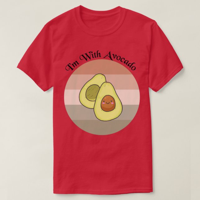 Avocado kärlek 24 t shirt (Design framsida)