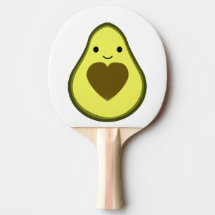 Avocado Kärlek Cute Avocado med hjärtsten Pingisracket