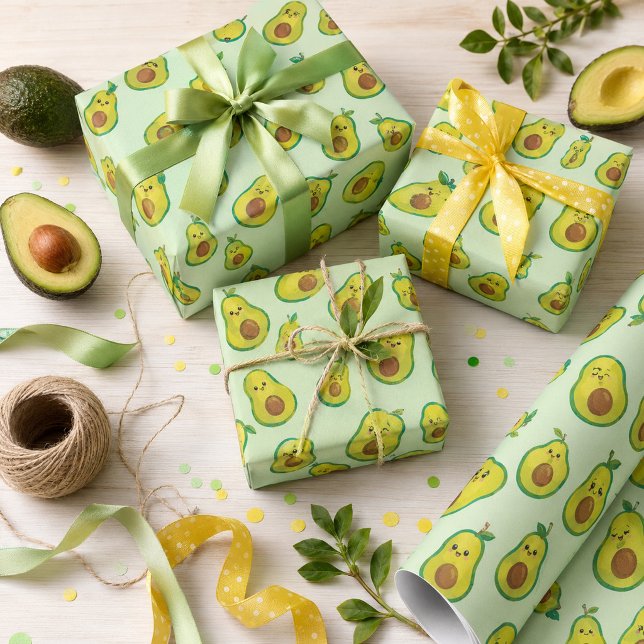 Avocado kärlek presentpapper (Skapare uppladdad)