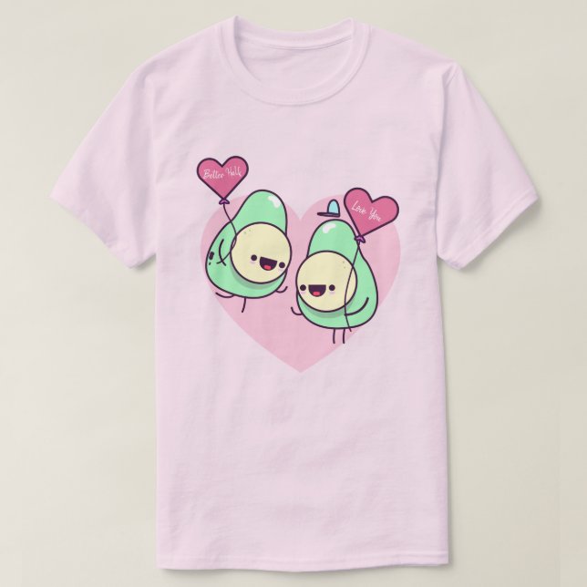 Avocado Kärlek T-Shirt (Design framsida)