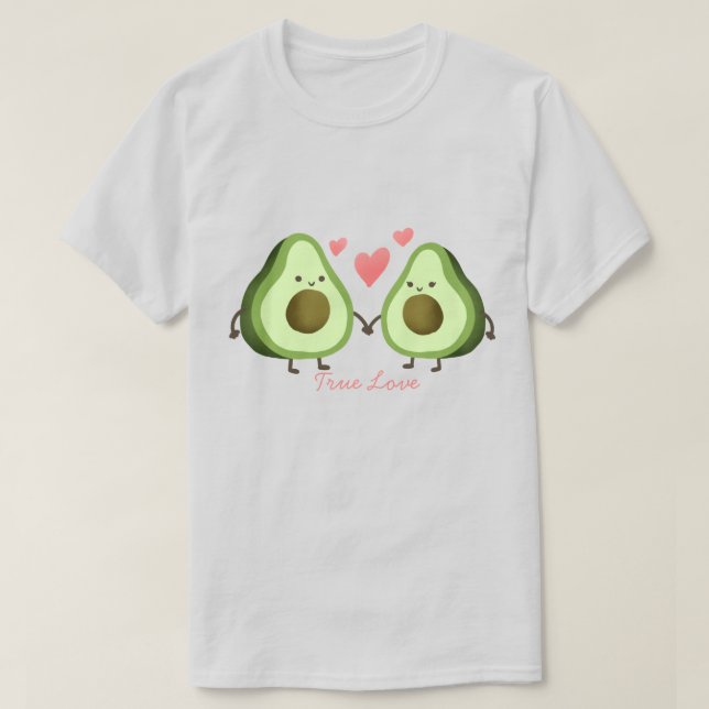Avocado Kärlek T Shirt (Design framsida)