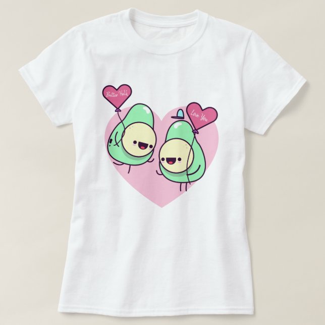 Avocado Kärlek T-Shirt (Design framsida)