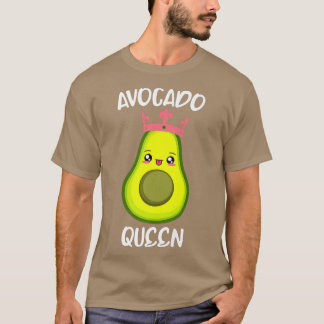 Avocado Kärlek Vegan Vegetarian Queen Fleita T Shirt