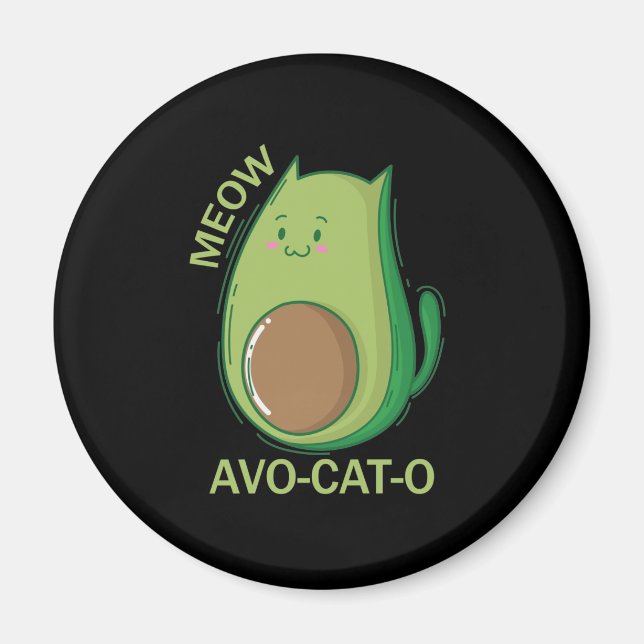 Avocado Katzen Avo-Cat-O Magnet (Framsidan)