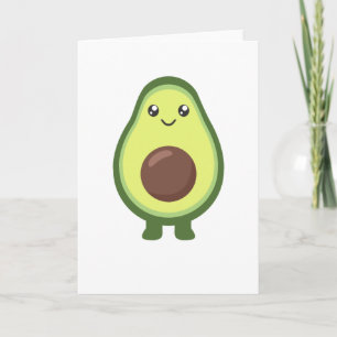 Avocado Kawaii Eat Sweet Avocados Kort