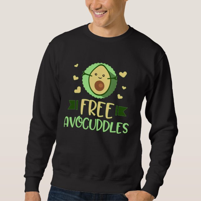 Avocado Keto  For Mom Teen Girls  Free Avocuddles Lång Ärmad Tröja (Framsida)