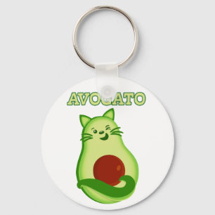 Avocado Keto Kattunge Winking åt dig Nyckelring