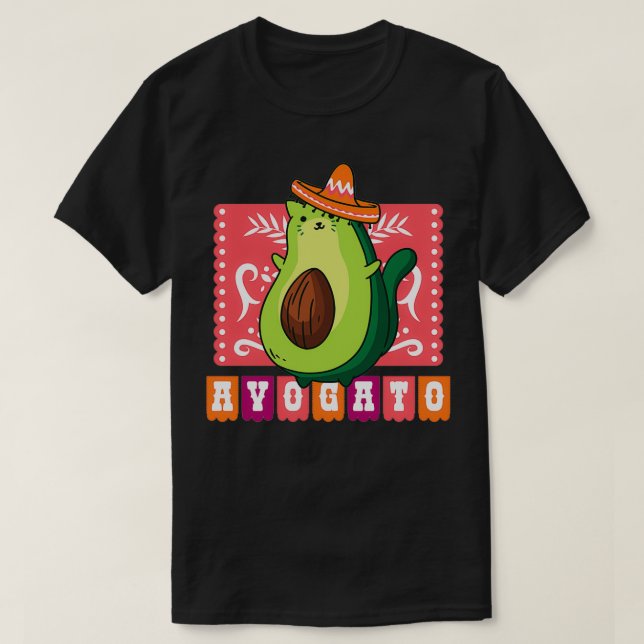 Avocado kitten 1 t shirt (Design framsida)