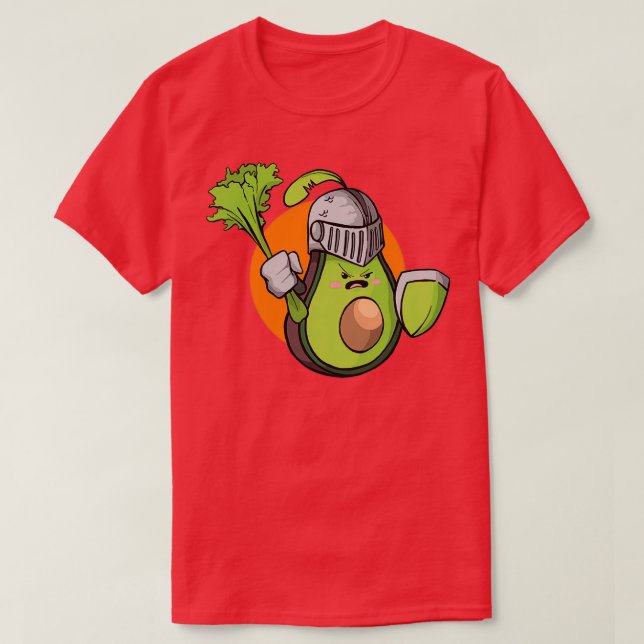 AVOCADO KNIGHT T SHIRT (Design framsida)