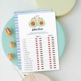 Avocado Kön Neutral Baby Shower Twillingars Traits