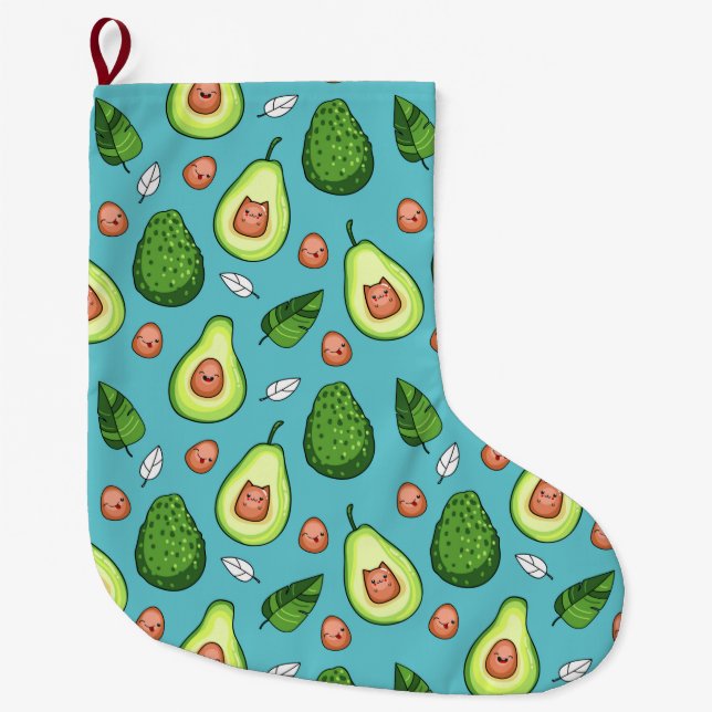 Avocado Large-julklapp Stor Julstrumpa (Framsidan)
