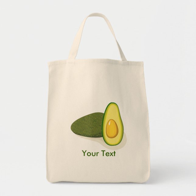 Avocado Livsmedel Tote Bag Tygkasse (Framsidan)