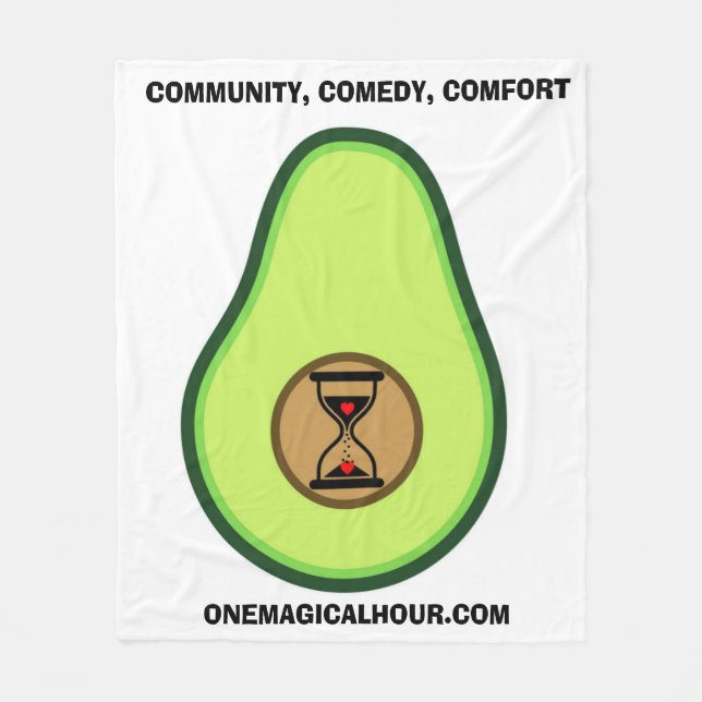 Avocado Logotyp Blanket Fleecefilt (Framsidan)