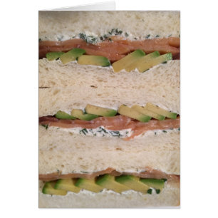 Avocado & Lox-smörgås Hälsningskort