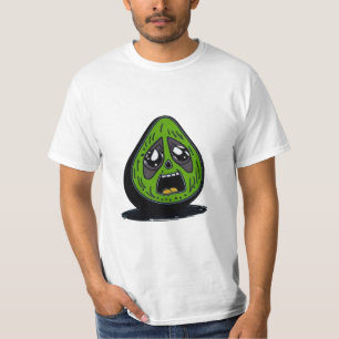 Avocado lustig ansikte t shirt