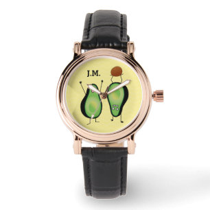 Avocado lustig grönt för handställ armbandsur