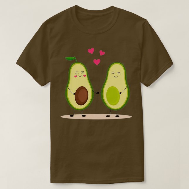 avocado Lycklig Valentinex27s dag T Shirt (Design framsida)