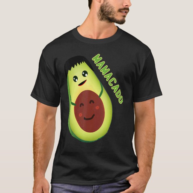 Avocado Mamma Avocado Mamma Avocado Mamacado T Shirt (Framsida)