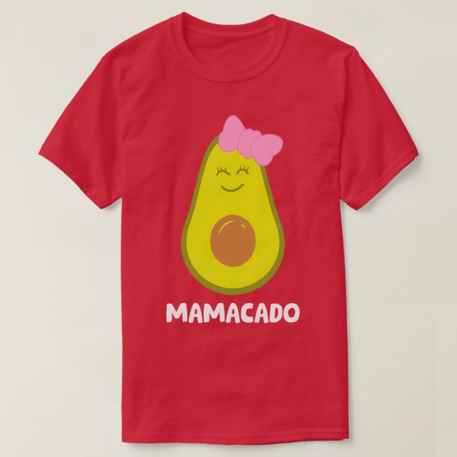 Avocado Mamma Guacamole Mamacado Avocado T Shirt (Design framsida)