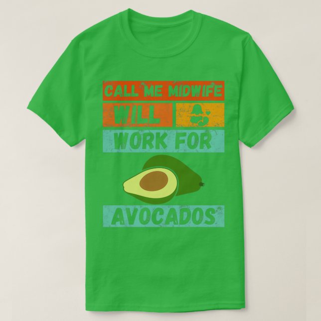 Avocado midfru designen avocado älskare. t shirt (Design framsida)