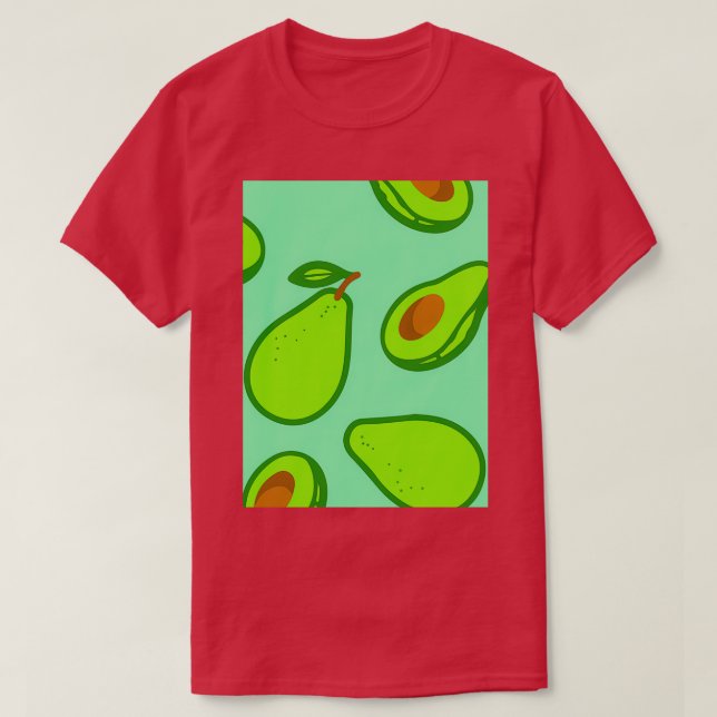 Avocado Mode Beauty Stil T Shirt (Design framsida)