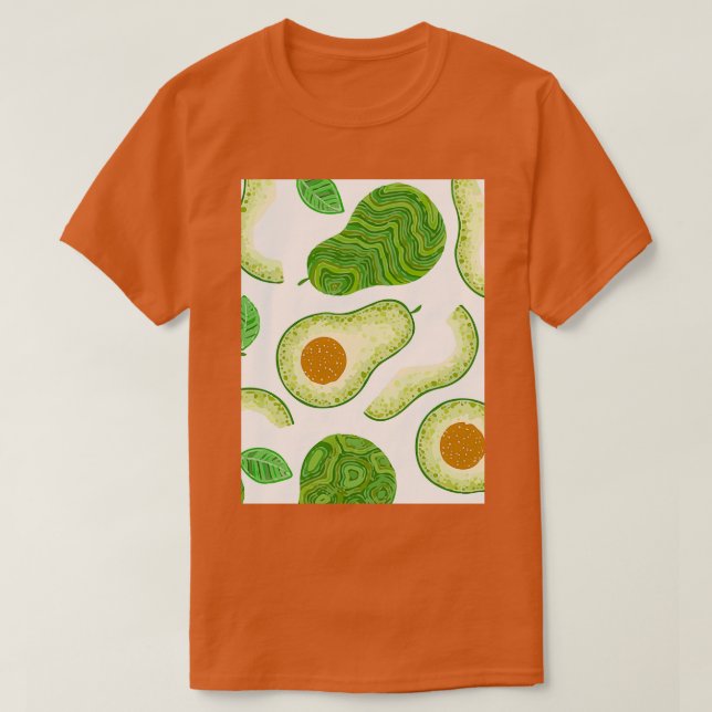 Avocado Mode Jungle Textile T Shirt (Design framsida)
