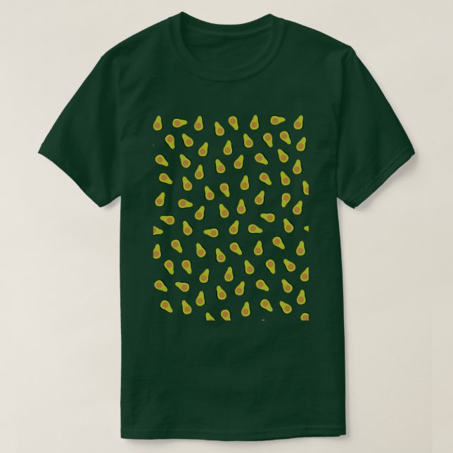 Avocado Mönster 34 T Shirt (Design framsida)