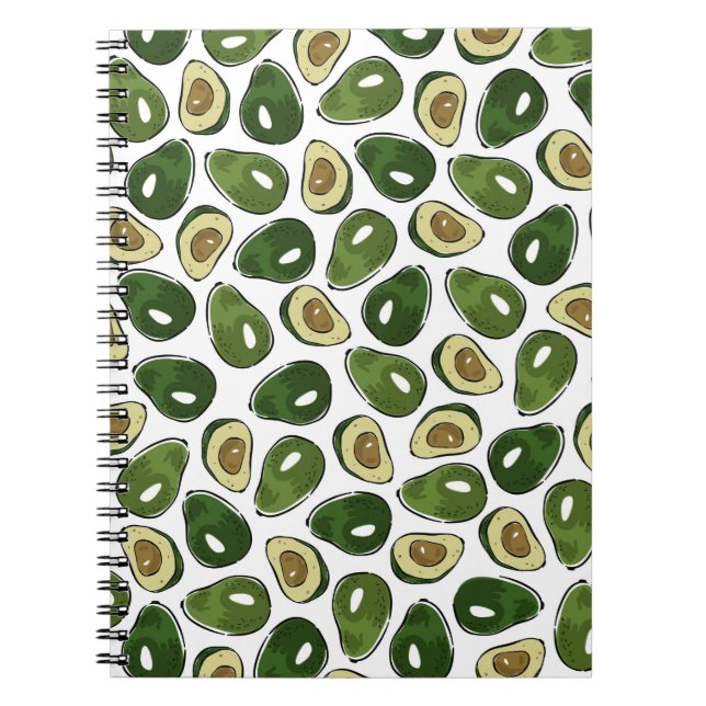 Avocado mönster anteckningsbok (Framsidan)